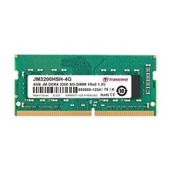 RAM памет за лаптоп TRANSCEND 4GB JM DDR4 3200 SO-DIMM 1Rx8 512Mx8 CL22 1.2V