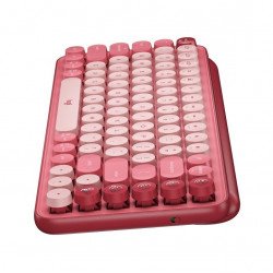 Клавиатура LOGITECH Logitech POP Keys Wireless Mechanical Keyboard With Emoji Keys - HEARTBREAKER_ROSE - US INT L - INTNL