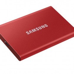 Външни твърди дискове SAMSUNG Portable SSD T7 1TB, USB 3.2, Read 1050 MB/s Write 1000 MB/s, Metallic Red