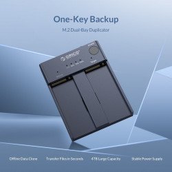 Аксесоари ORICO Orico докинг станция Storage - Duplicator for SSD NVMe M.2 - M2P2-C3-C