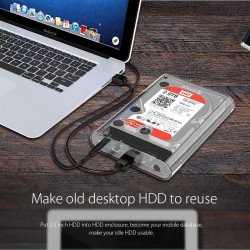 Аксесоари ORICO Orico кутия за диск Storage - Case - 3.5 inch USB3.0 transparent - 3139U3