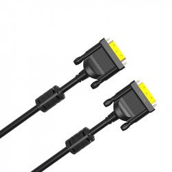 Кабел / Преходник VCOM VCom кабел DVI 24+1 Dual Link M / M +2 Ferrites - CG442GD-5m