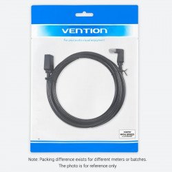 Кабел / Преходник VENTION    Vention Кабел HDMI Right Angle 90 Degree v2.0 M / M 4K/60Hz Gold - 2M Black - AARBH