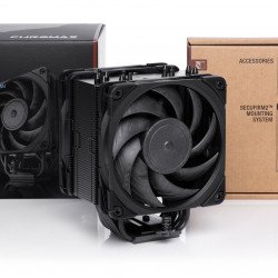 Охладител / Вентилатор NOCTUA охладител CPU Cooler NH-U12A chromax.black Dual Fans - LGA1700/2066/1200/AMD