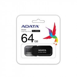USB Преносима памет ADATA 64GB UV240 USB 2.0-Flash Drive Black