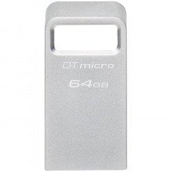 USB Преносима памет KINGSTON 64GB DataTraveler Micro 200MB/s Metal USB 3.2 Gen 1 EAN: 740617328066