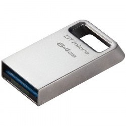 USB Преносима памет KINGSTON 64GB DataTraveler Micro 200MB/s Metal USB 3.2 Gen 1 EAN: 740617328066