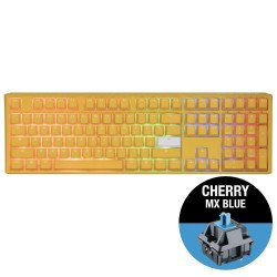 Клавиатура DUCKY Геймърскa механична клавиатура Ducky One 3 Yellow Full-Size, Cherry MX Blue