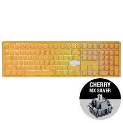 Клавиатура DUCKY Геймърскa механична клавиатура Ducky One 3 Yellow Full-Size, Cherry MX Silver