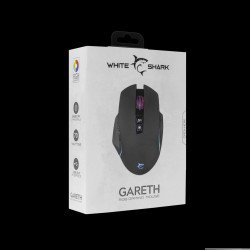 Мишка SBOX WHITE SHARK GARETH-B :: Геймърска мишка GARETH, 6400dpi, черна