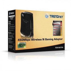 Мрежово оборудване TRENDnet TEW-687GA :: 450Mbps Wireless N Gaming Adapter