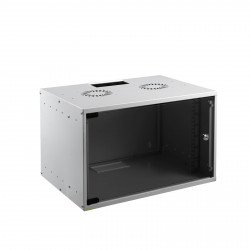 Сървър MIRSAN MR.SOH07U30DE.02 :: Сървърен шкаф за мрежово оборудване - 535 x 300 x 350 мм, D=300 мм / 7U, за стена, разглобен, Бял