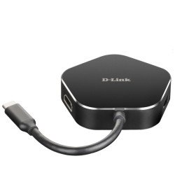 Аксесоари за лаптопи DLINK 4-in-1 USB-C Hub with HDMI and Power Delivery