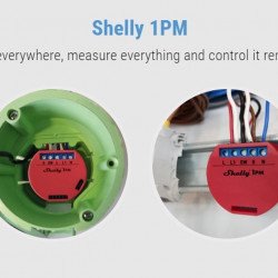 ХОБИ Shelly Едноканално безжично реле с контрол на консумация Smart Wi-Fi Relay - Shelly 1PM - Power Consumption meter, 16A
