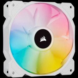 Охладител / Вентилатор CORSAIR SP Series, White SP140 RGB ELITE, 140mm RGB LED Fan with AirGuide, Single Pack