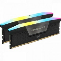 RAM памет за настолен компютър CORSAIR DDR5, 6000MHz 32GB 2x16GB DIMM, Unbuffered, 36-36-36-76, Std PMIC, XMP 3.0, VENGEANCE RGB DDR5 Black Heatspreader, Black PCB, 1.35V