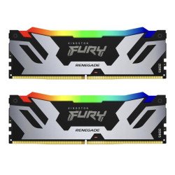 RAM памет за настолен компютър KINGSTON Fury Renegade Silver RGB 32GB(2x16GB) DDR5 PC5-48000 6000MHz CL32 KF560C32RSK2-32