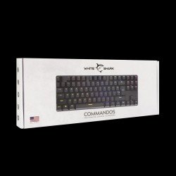 Клавиатура SBOX WHITE SHARK GK-2106 :: Геймърска TKL клавиатура Commandos, механична, червени суичове, черна