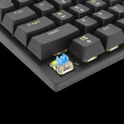 Клавиатура SBOX WHITE SHARK GK-2107 :: Геймърска клавиатура Commandos Elite, механична, сини суичове, черна