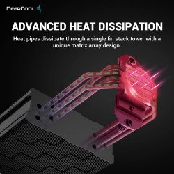 Охладител / Вентилатор DEEPCOOL охладител CPU Cooler AK400 Zero Dark - LGA1700/AM5