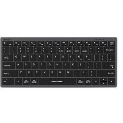 Клавиатура A4TECH Безжична клавиатура  FBX51C FStyler Stone black, Bluetooth, 2.4 GHz, USB-C, Сив