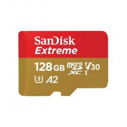 Флаш памет SANDISK Карта памет SANDISK Extreme microSDXC, 128GB, Class 10 U3, V30 90 MB/s