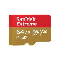 Флаш памет SANDISK Карта памет SANDISK Extreme microSDXC, 64GB, Class 10 U3, V30 80 MB/s