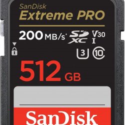 Флаш памет SANDISK Карта памет SANDISK Extreme PRO SDHC, 512GB, UHS-1, Class 10, U3, 140 MB/s