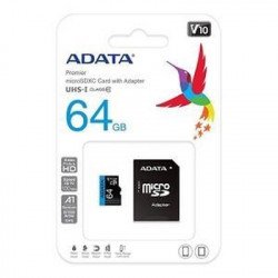 Флаш памет ADATA 64GB MicroSDXC UHS-I CLASS10 A1 (1 adapter)