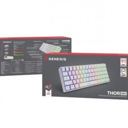 Клавиатура GENESIS Mechanical Gaming Keyboard Thor 660 Wireless RGB Backligtht Gateron Red White