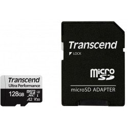 Флаш памет TRANSCEND 128GB microSD w/ adapter UHS-I U3 A2 Ultra Performance