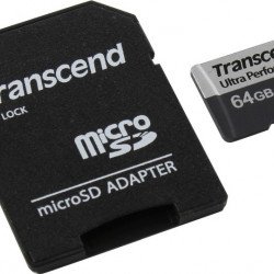 Флаш памет TRANSCEND 64GB microSD with adapter UHS-I U3 A2 Ultra Performance