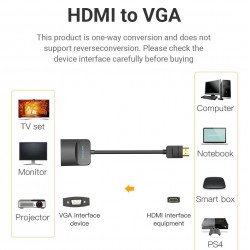 Кабел / Преходник VENTION    адаптер Adapter HDMI M to VGA F - 42154