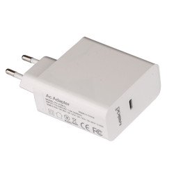 USB захранващ адаптер MAKKI Универсално зарядно за стена Charger Wall GaN - USB Type-C 65W White - MAKKI-GN65W