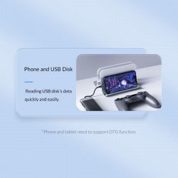 SSD Твърд диск ORICO Type-C Docking Station Power Distribution 3.0 87W - HDMI, Type-C x 1, USB3.0 x 1, USB 2.0 x 2, LAN, SD, VGA, Audio - MDK-10P-BK