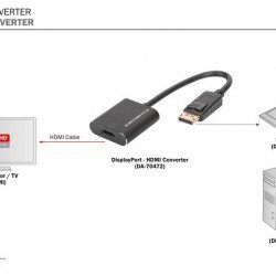 SSD Твърд диск ASSMANN DA-70472 :: DIGITUS DisplayPort - HDMI конвертор (4K2K/60Hz)