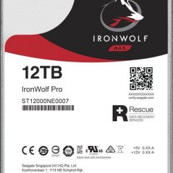 Хард диск SEAGATE Ironwolf PRO Enterprise NAS HDD 12TB 7200rpm 6Gb/s SATA 256MB cache 8.9cm 3.5inch 24x7 for NAS & RAID Rackmount Systeme BLK