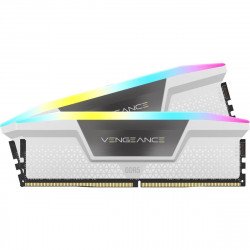 RAM памет за настолен компютър CORSAIR Vengeance White RGB 32GB(2x16GB) DDR5 PC5-41600 5200MHz CL40 CMH32GX5M2B5200C40W