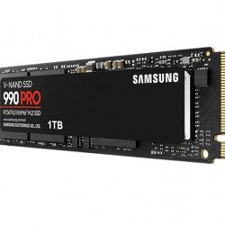 SSD Твърд диск SAMSUNG SSD 990 PRO 1TB PCIe 4.0 NVMe 2.0 M.2 V-NAND 3-bit MLC, 256-bit Encryption, Read 7450 MB/s Write 6900 MB/s
