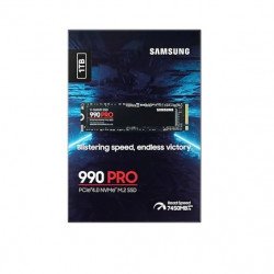 SSD Твърд диск SAMSUNG SSD 990 PRO 1TB PCIe 4.0 NVMe 2.0 M.2 V-NAND 3-bit MLC, 256-bit Encryption, Read 7450 MB/s Write 6900 MB/s