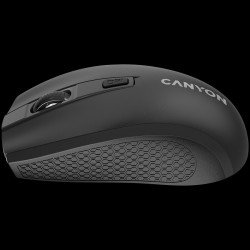 Мишка CANYON MW-7, 2.4Ghz wireless mouse, 6 buttons, DPI 800/1200/1600, with 1 AA battery ,size 110*60*37mm,58g,black
