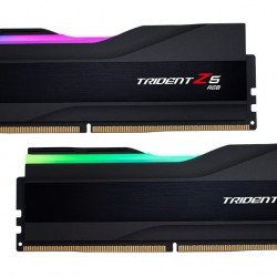 RAM памет за настолен компютър G.SKILL Trident Z5 RGB Black 64GB(2x32GB) DDR5 PC5-48000 5600MHz CL30 F5-5600J3036D32GX2-TZ5RK