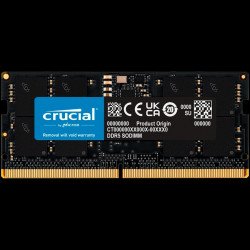 RAM памет за лаптоп CRUCIAL 16GB DDR5-4800 SODIMM CL40 (16GBit)
