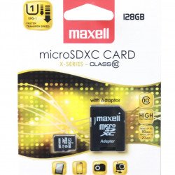 Флаш памет MAXELL Карта памет Maxell micro SDXC, 128GB, Class 10, Адаптер