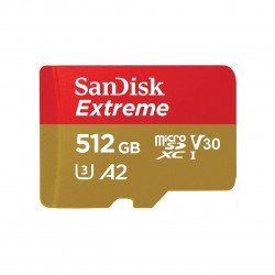 Флаш памет SANDISK Карта памет SANDISK Extreme microSDXC, 512GB, Class 10 U3, V30 130 MB/s
