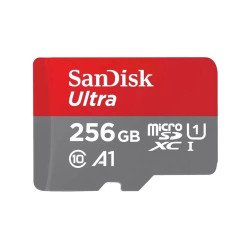Флаш памет SANDISK Карта памет SANDISK Ultra microSDXC, 256GB, A1, UHS-I, U1, Class 10, 150MB/s, Адаптер