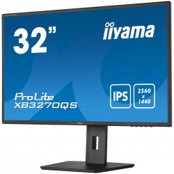 Монитор IIYAMA XB3270QS-B5 31.5   IPS Panel, AG, 16:9, WQHD 2560 x 1440@60Hz, 4ms, 250 cd/m2, 1200:1, DVI, HDMI, DisplayPort, Speakers, Height adjustment, Pivot, Swivel, VESA 100, Black