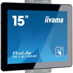Монитор IIYAMA Тъч Монитор IIYAMA TF1515MC-B2 15   TN LED Panel, Open-frame, 1024x768 4:3, Projective Capacitive 10 point touch, 350cd/m2, 8ms, VGA, HDMI, Displayport, IP65 front, за вграждане