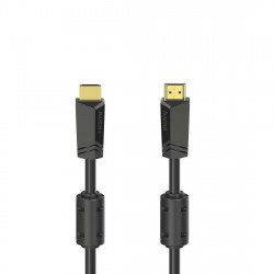 USB кабел HAMA Кабел HAMA High-Speed, HDMI мъжко - HDMI мъжко, 4K, 18GB/s, Ethernet ,10 м, Позл. конектори, 2 филтъра, Черен