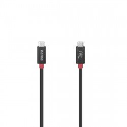 USB кабел HAMA Кабел  E-Marker чип USB-C мъжко - USB-C мъжко, 40 Gbit/s, 5 A, 240 W, 1 м, Черен